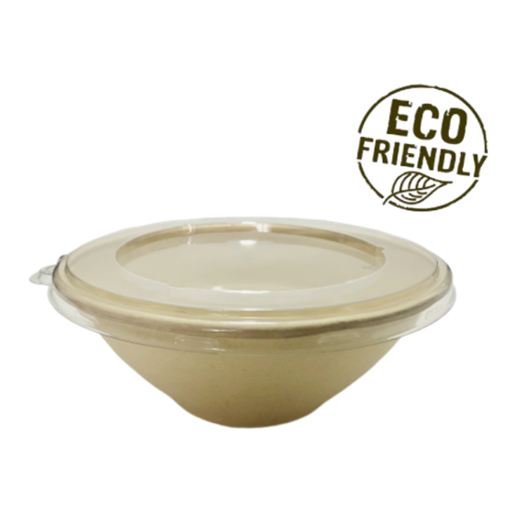 Eco-friendly Sugarcane Bagasse Bowls Biodegradable Salad Bowls Compostable Natural Tree-free Disposable Food Containers