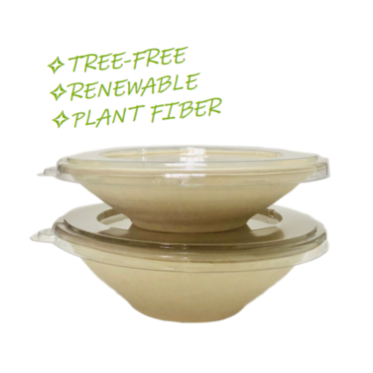 Eco-Friendly 125-Count Green Earth Sugarcane Fiber Gluten-Free 12 oz Natural Bagasse Round Shape Compostable Bowls Microwave-Safe Biodegradable – Disposable Everyday Tableware 